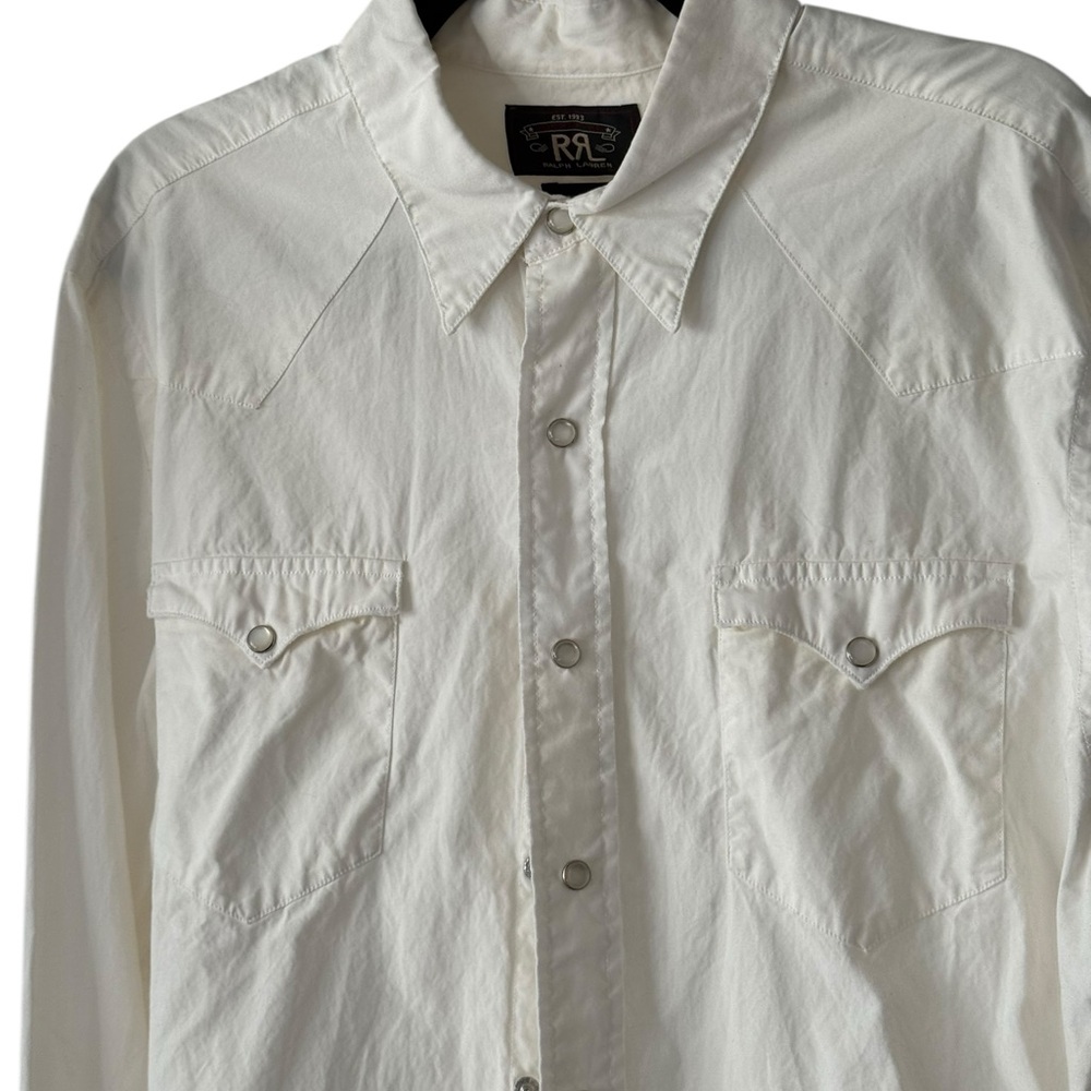 ❌SOLD❌RRL Ralph Lauren XL  Western Style Long Sleeve Shirt Pearl Snaps